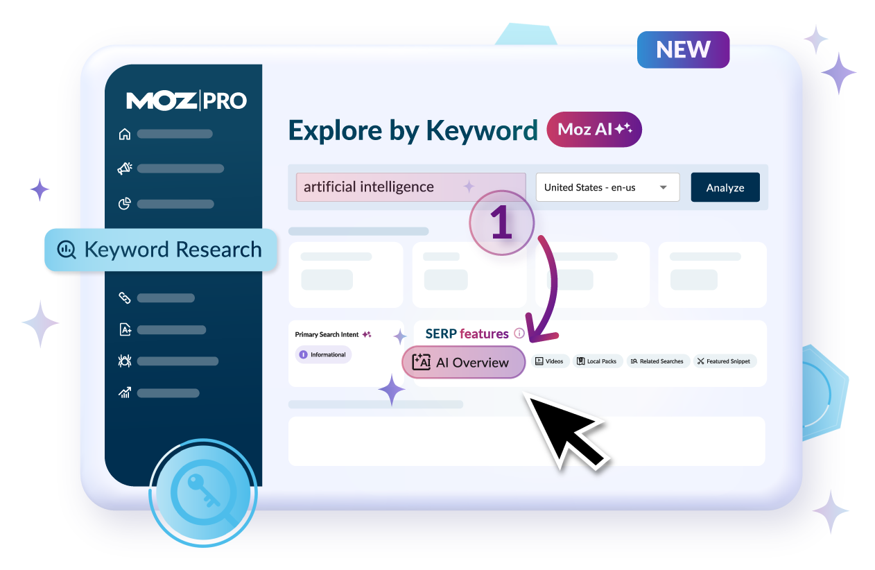 Moz AI Overviews Step 1